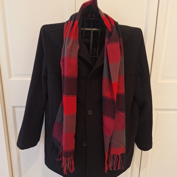 Other - Red and black cashmere scarf